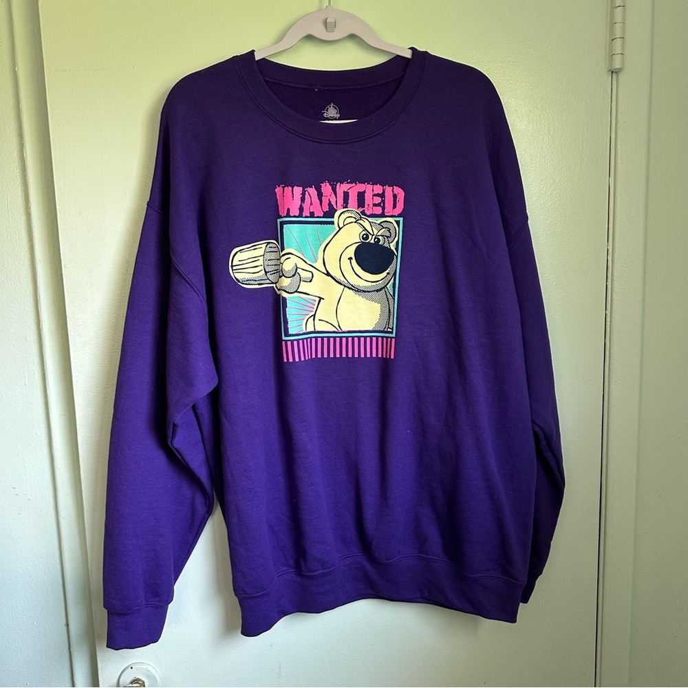 Disney Lotso Toy Story Purple Graphic Men's Sweater